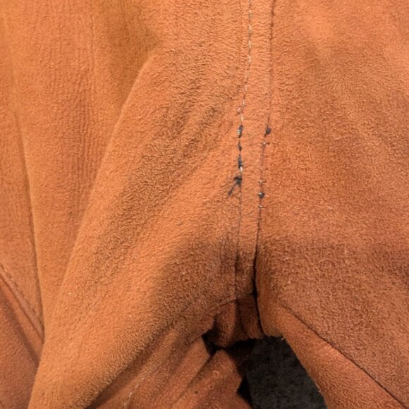 Vintage Dupont Cognac Suede Bomber Jacket - Picture 9 of 11
